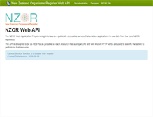 Tablet Screenshot of data.nzor.org.nz