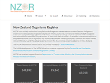 Tablet Screenshot of nzor.org.nz